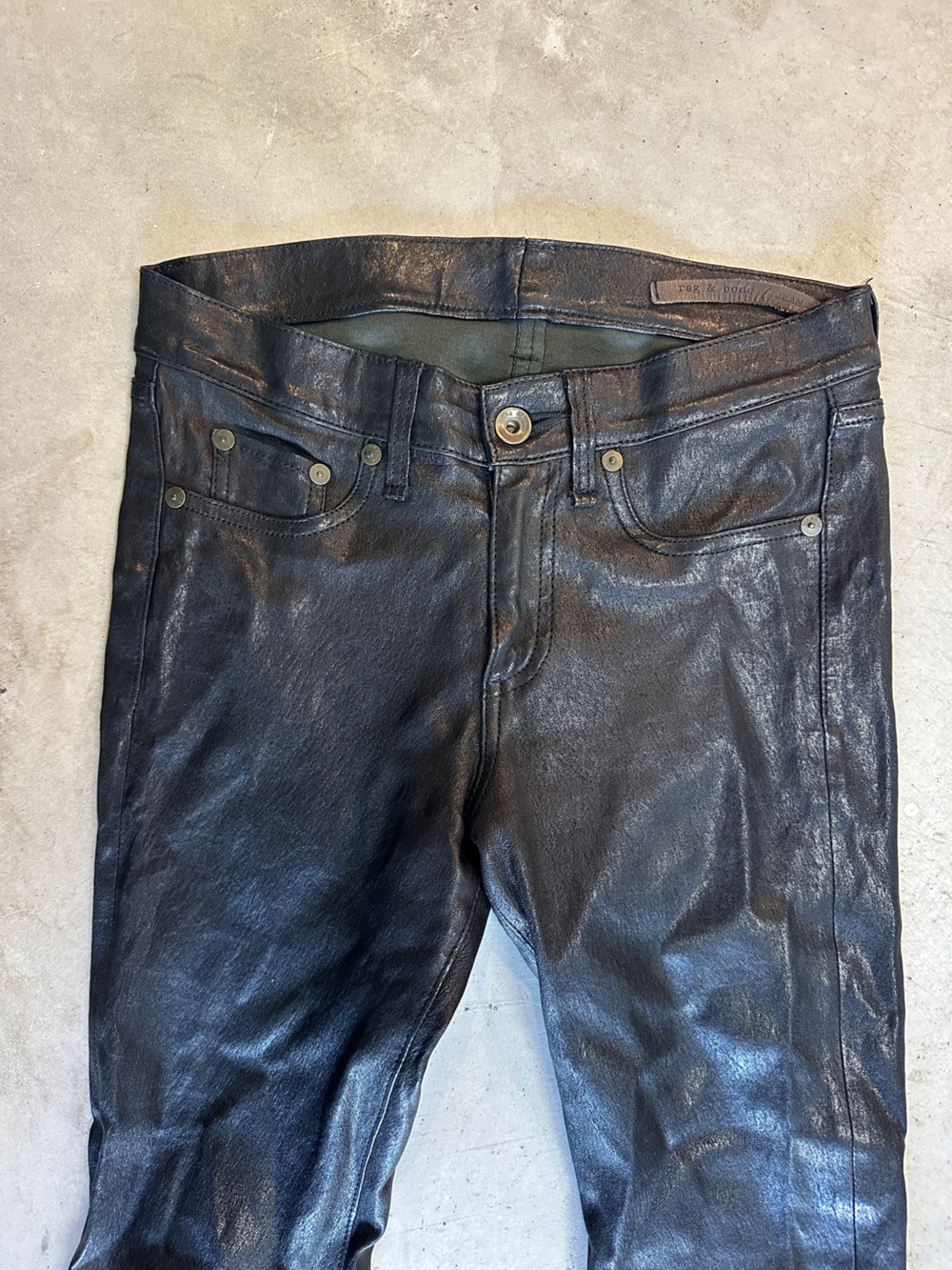 Leather Rag & Bone Pants - Picture 2 of 7